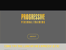 Tablet Screenshot of progressivepersonaltraining.com